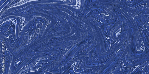 Abstract blue liquid waves background with marble texture for artistic design