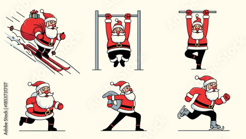 Santa's Adventurous Holiday Skiing, Gymnastics, and More Festive Activities