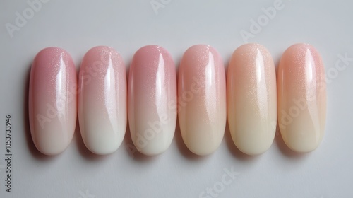 Elegant pink gradient nail designs for stylish manicures and beauty inspiration.