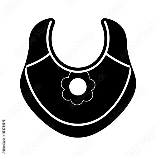 vector clip art baby bib for web and graphic design