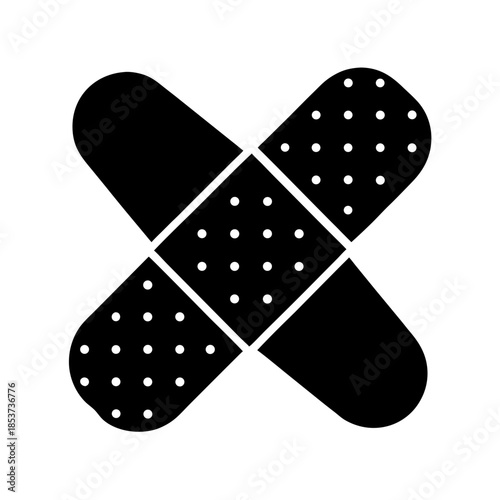 vector clip art bandage on white background for web and graphic design