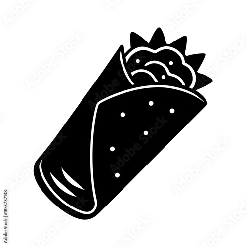 vector clip art burrito for web and graphic design