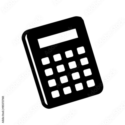 vector clip art calculator on white background for web and graphic design