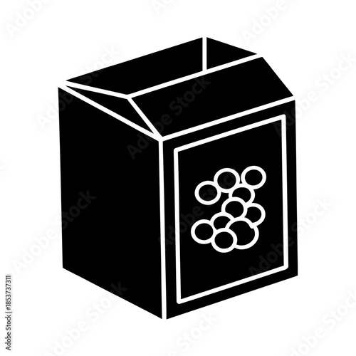 vector clip art cereal box on white background for web and graphic design