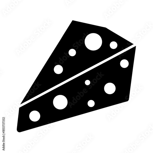 vector clip art cheese slice on white background for web and graphic design