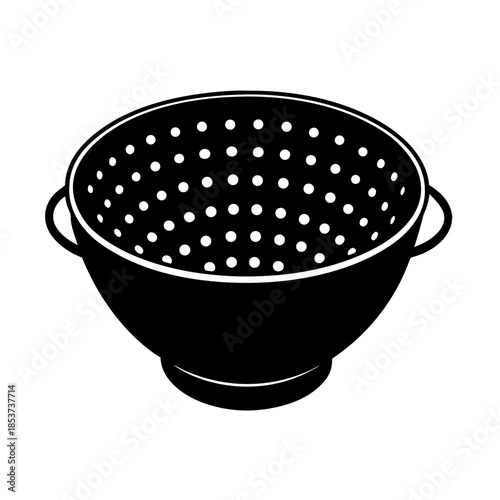 vector clip art colander on white background for web and graphic design
