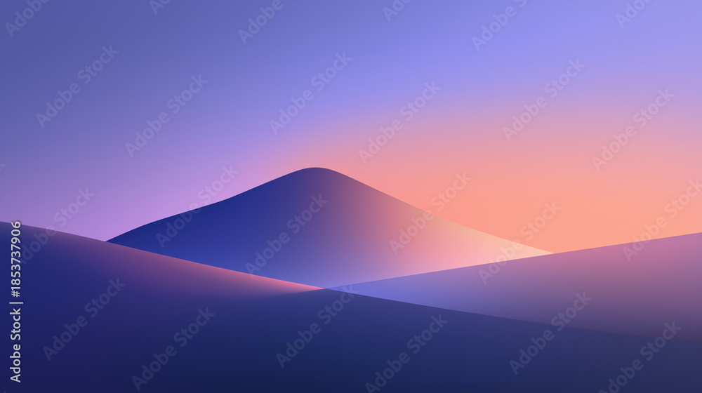 Fototapeta premium Minimalist abstract background inspired by stillness, soft gradients, refined modern silence
