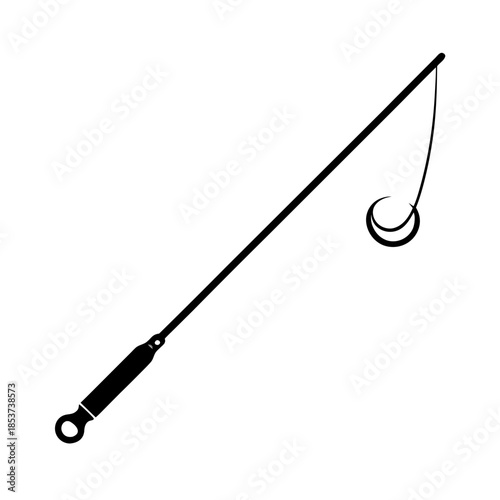 vector clip art fishing rod for web and graphic design