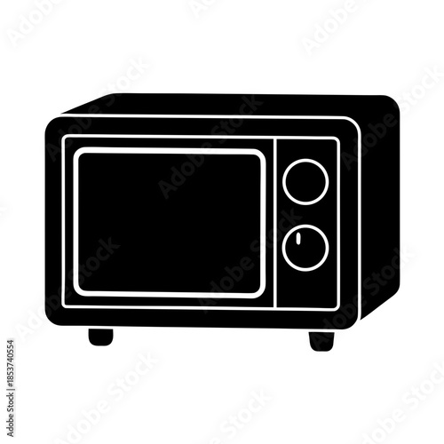 vector clip art microwave on white background for web and graphic design