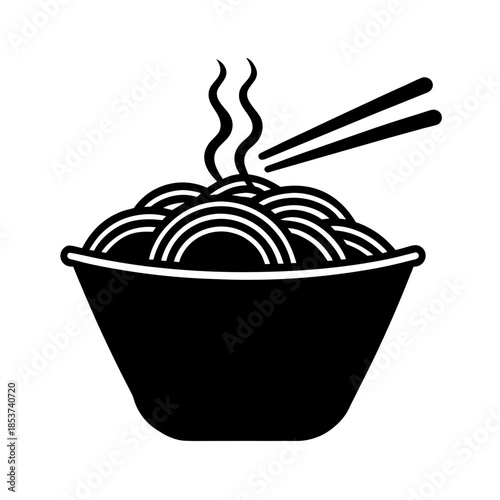 vector clip art noodles on white background for web and graphic design