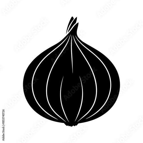 vector clip art onion on white background for web and graphic design