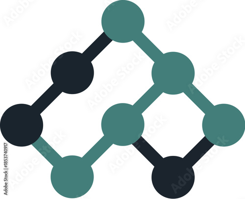 Minimal abstract corporate logo for consulting startup and business branding