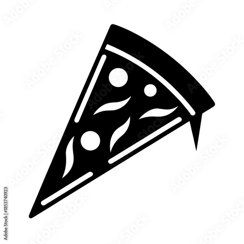 vector clip art pizza slice for web and graphic design