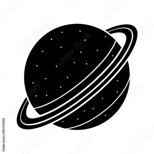 vector clip art planet on white background for web and graphic design