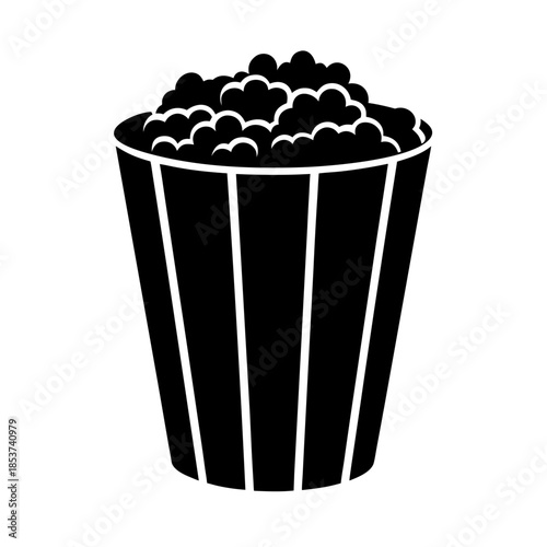 vector clip art popcorn bucket for web and graphic design