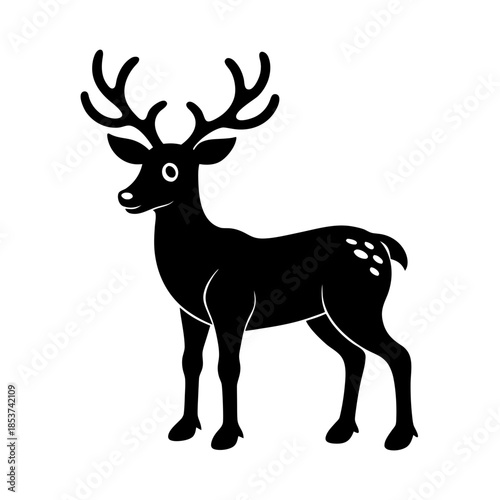 vector clip art reindeer for web and graphic design