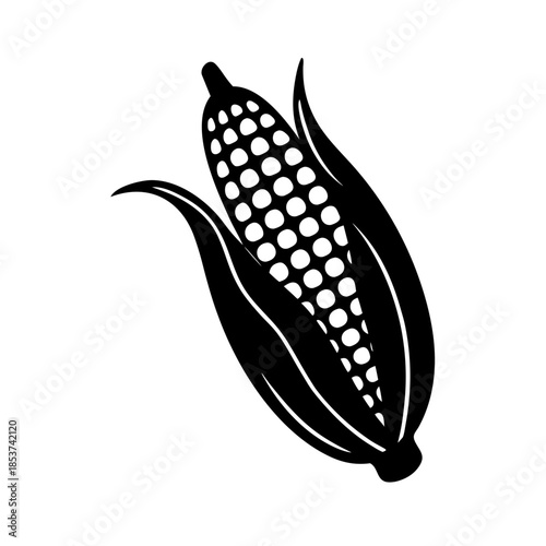 vector clip art roasted corn on white background for web and graphic design