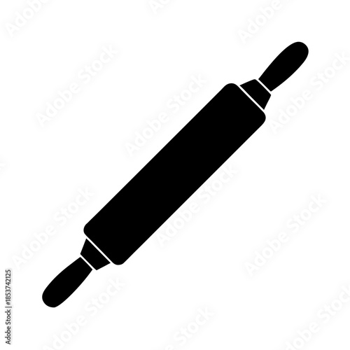 vector clip art rolling pin on white background for web and graphic design