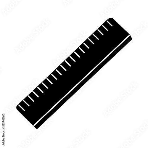 vector clip art ruler on white background for web and graphic design
