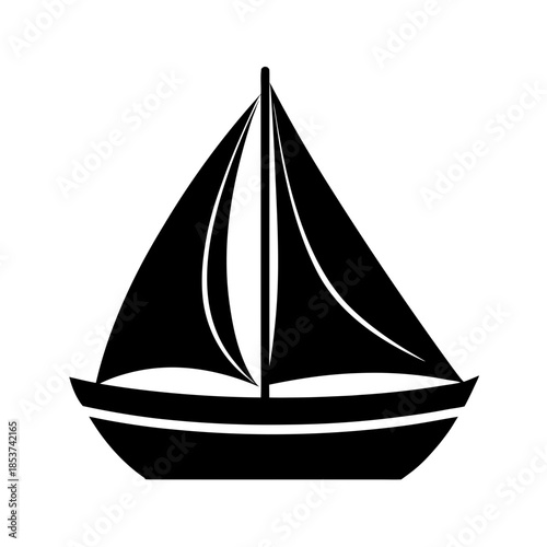 vector clip art sailboat for web and graphic design