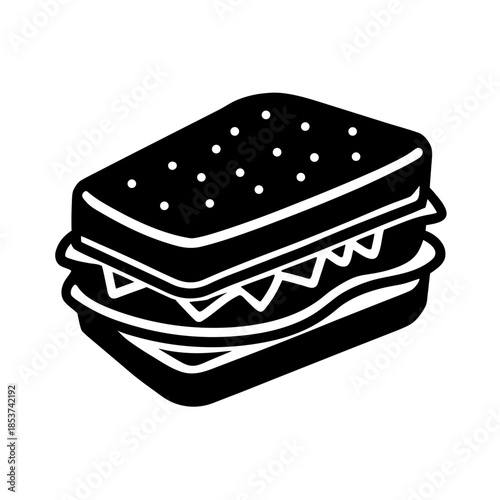 vector clip art sandwich on white background for web and graphic design