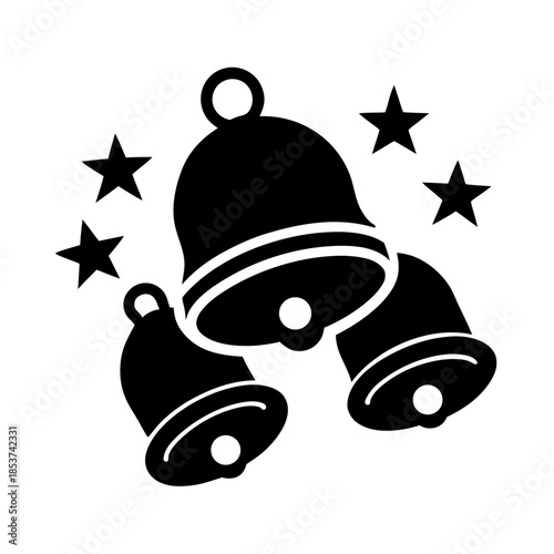 vector clip art sleigh bells for web and graphic design