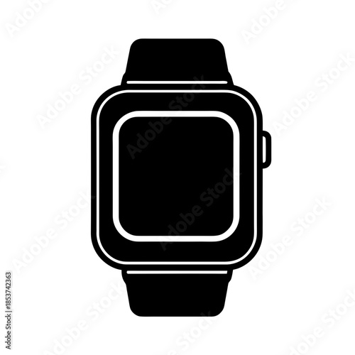 vector clip art smartwatch icon on white background for web and graphic design