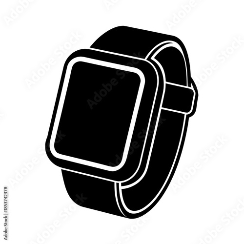 vector clip art smartwatch on white background for web and graphic design
