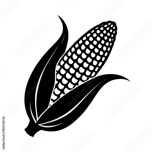 vector clip art sweet corn on white background for web and graphic design