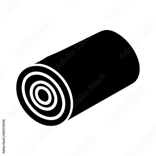 vector clip art swiss roll on white background for web and graphic design