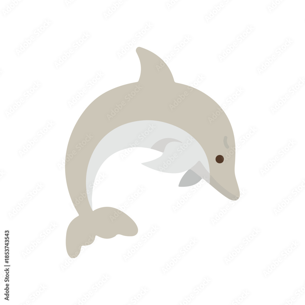 Fototapeta premium Dolphin, animal, marine icon