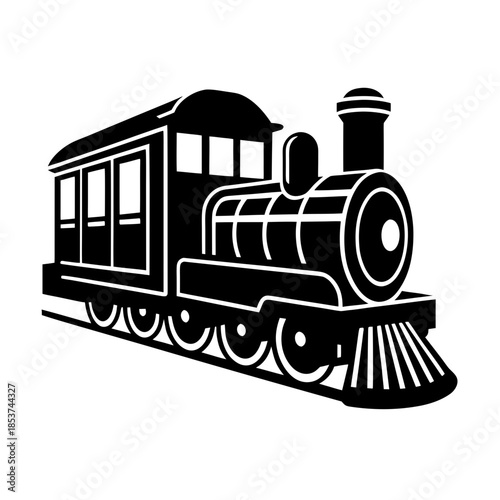 vector clip art train on white background for web and graphic design