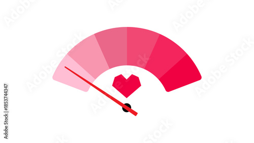 Valentine Love Meter Vector