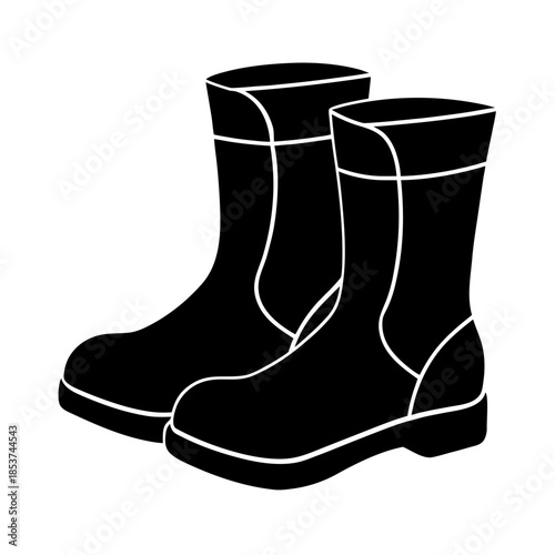 vector clip art winter boots for web and graphic design