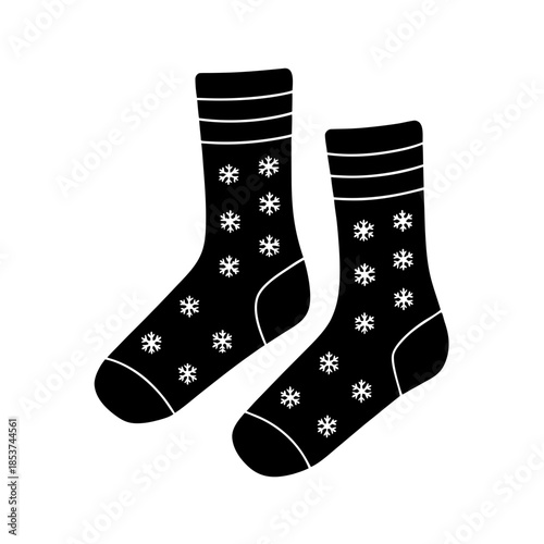 vector clip art winter socks for web and graphic design