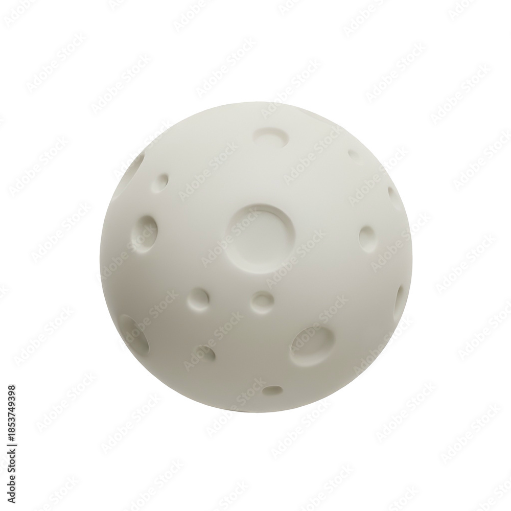 Obraz premium White Golf Ball with Dimples on Surface.