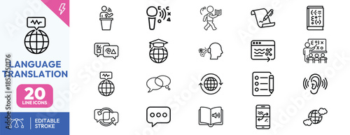 Language Translation Icons