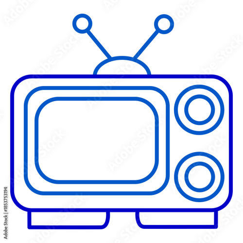 Retro Futuristic Television Set