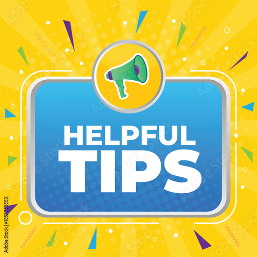 Helpful tips colorful background template, Helpful tips  background 