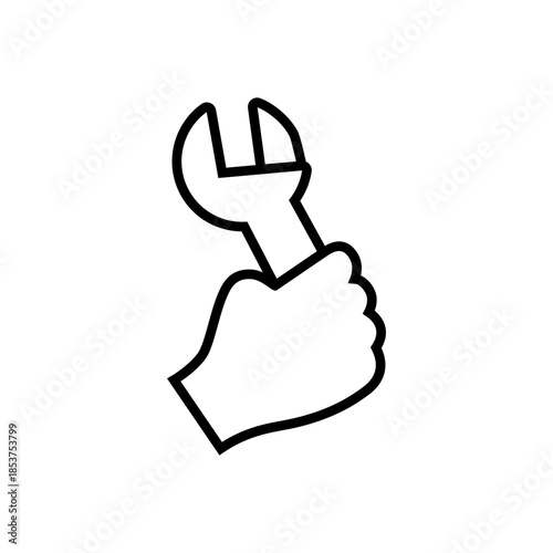 Settings icon. Setup Illustration sign. Support symbol. Fix or repair logo.