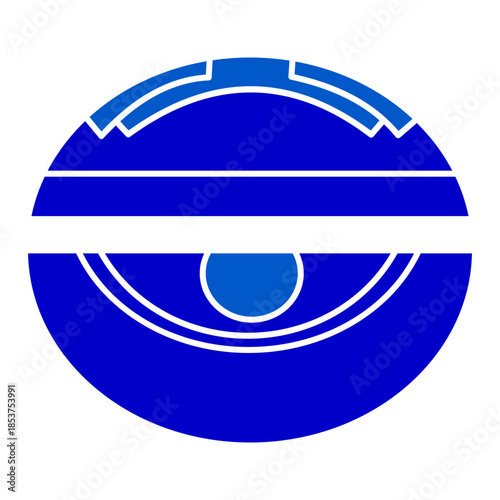 Blue Solid Astronaut Helmet