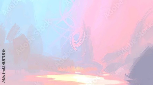 Abstract iridescent neon background featuring holographic foil texture and soft pastel gradient colors.