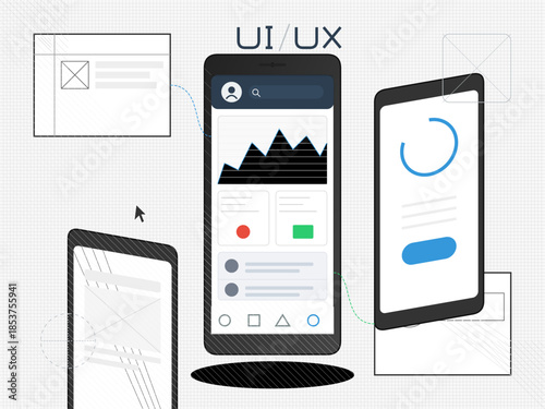 Exploring the design process for user interface and user experience on mobile devices in a digital workspace