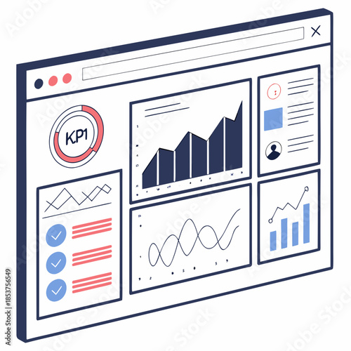 Dashboard displaying key performance indicators