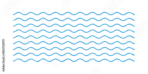 Wavy blue lines pattern