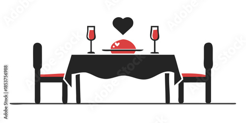 Romantic dinner for two