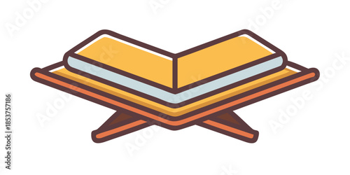 Open quran on stand