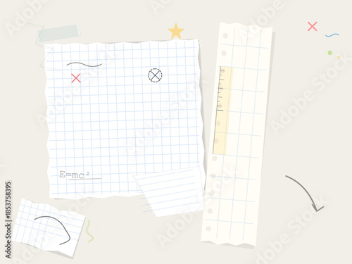 Students gather notes and sketches on paper during study session at the library on a weekday afternoon