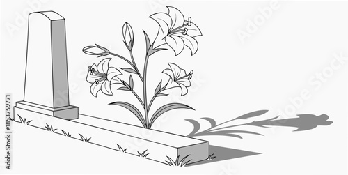 Tribute to the departed with flowers