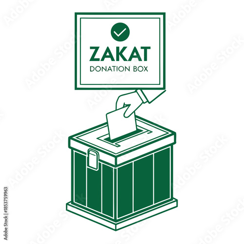 Zakat donation box